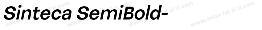 Sinteca SemiBold字体转换